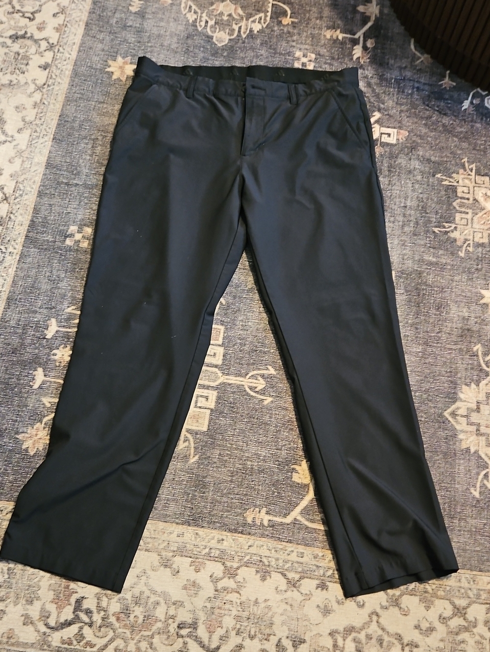 adidas Men's Black Dress Trousers